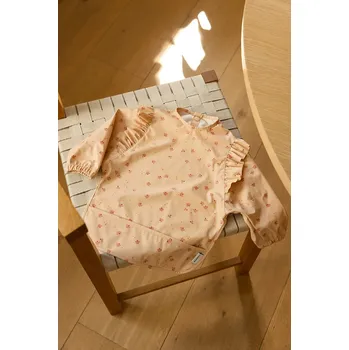 Bryndák Dětský bryndáček Liewood Merle Ruffle Cape Bib LW20321.PPY2 růžová 03X, vel. ONE SIZE