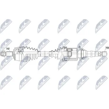 Poloosa kola Hnací hřídel - poloosa NTY NPW-FT-087