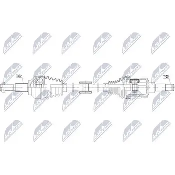 Poloosa kola Hnací hřídel - poloosa NTY NPW-CH-178