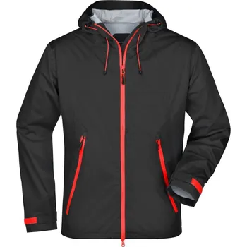 Pánská vesta Daiber Pánská softshell bunda Outdoor Jacket JN1098 Barva: Černá - Červená, Velikost: L