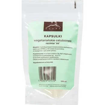 Vegetariánské celulózové kapsle velikost 00, 100 ks