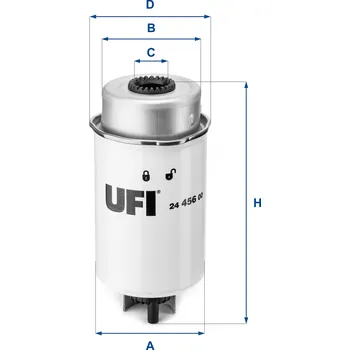 Palivový filtr Palivový filtr, 24.456.00