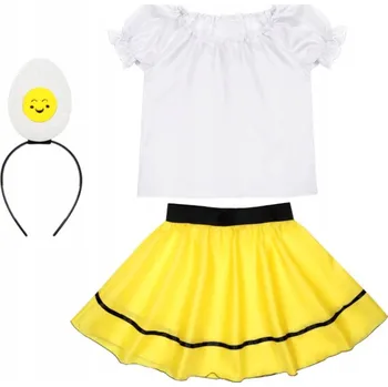 Karnevalový kostým KOSTÝM VAJÍČKO NATVRDO VEL. 116-128, 4 díly