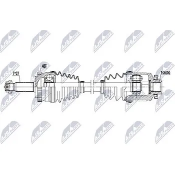 Hnací hřídel - poloosa NTY NPW-HY-652