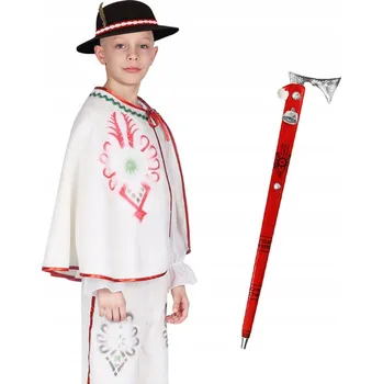 Karnevalový kostým KOSTÝM HORAL ZBOJNÍK KALHOTY KLOBOUK PAS 134-140