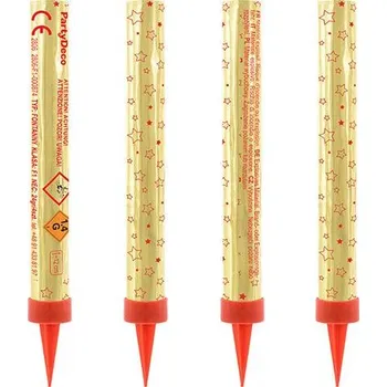 Dortová svíčka PartyDeco Fontána na dort 12 cm 4 ks 