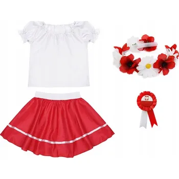 Karnevalový kostým KOSTÝM NÁRODNÍ SUKNĚ KOTYLION 134-140 4 dílků