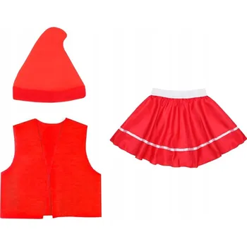 Karnevalový kostým KOSTÝM TRPASLÍKOVÁ SUKNĚ ČERVENÁ 98-110