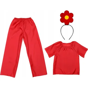 Karnevalový kostým KOSTÝM KVĚTINOVÝ KOSTÝM PÁN JARO DEN JARO PODNÍ ČELENKA 134-140 4el