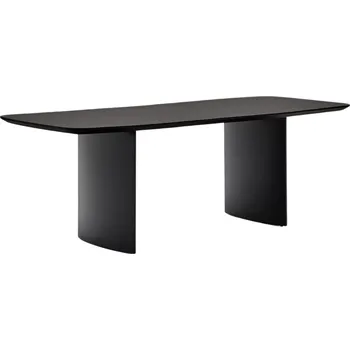 Jídelní stůl Černý lakovaný jídelní stůl Kave Home Litto 200 x 100 cm