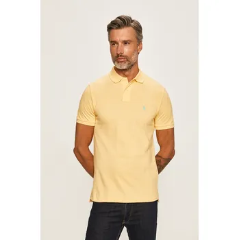 Pánské tričko Polo Ralph Lauren - Polo tričko 710782592021 žlutá 11X, vel. M