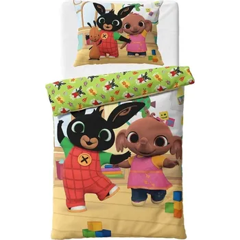 Povlečení Carbotex Zajíček Bing a Sula ve školce 140 x 200, 70 x 90 cm zipový uzávěr