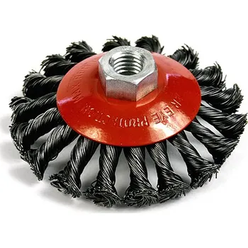 Brusný papír Strend Pro 253171 Strend Pro kartáč TCB-504 100 mm, kulatý, miska, opletení, M14x2, drát 0,5 mm