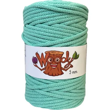 Příze Woody 5 mm – Mátová (50m)