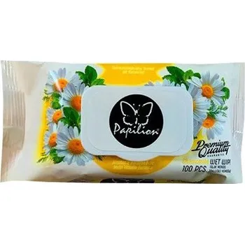 Vlhčený ubrousek Ubrousky vlhčené 100ks Papilion Heřmánek