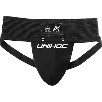 Florbalový chránič Unihoc Jockstrap ALPHA Suspenzor Senior, černá