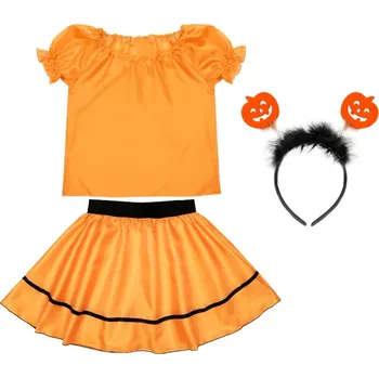 Karnevalový kostým KOSTÝM DÝNĚ PRO DĚTI NA HALLOWEEN, PODZIMNÍ PLES, ZELENINA 98-110 3 díly