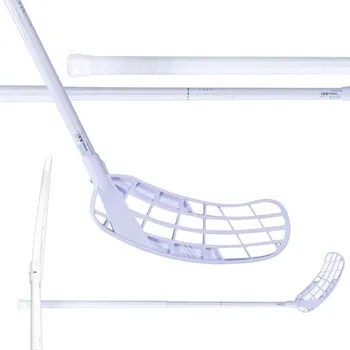 Florbalová hůl Salming Raven Tourlite 27 Florbalová hůl bílá, Levá (levá ruka dole), 96cm (=106cm)