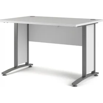 Psací stůl TVI Kancelářský stůl Prima 80400/70 bílý/stříbrné nohy