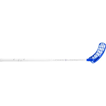 Florbal Unihoc EPIC SUPERSKIN REG FL 26 OVAL white/blue Florbalová hůl bílá / modrá, Pravá (pravá ruka dole), 100cm (=110cm)