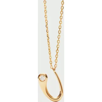 Náhrdelník PDPAOLA Zlatý náhrdelník s iniciálem U