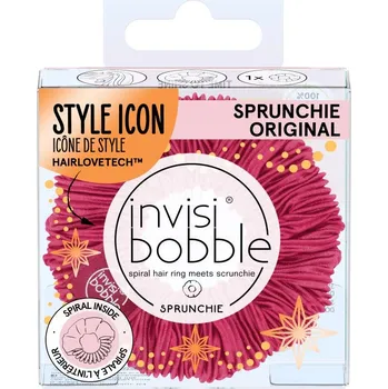 Invisibobble Time to Shine Sprunchie látková gumička do vlasů 1 ks, Wine Not?