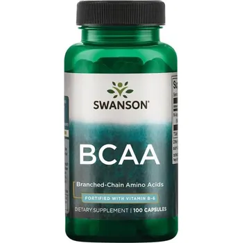 Zdraví Swanson BCAA Doplněk stravy s obsahem aminokyselin 100 ks, kapsle, EXP. 05/2025