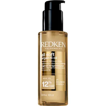 Vlasová regenerace Redken All Soft Argan-6 Oil 12% olej pro suché a křehké vlasy 100 ml