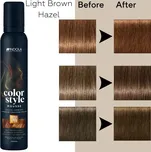 Indola Color Style Mousse barvicí pěna pro styling a barvení v 1 snadném kroku 200 ml, Light Brown Hazel