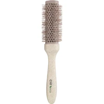 CHI Eco Round Brush kulatý kartáč s nylonovými štětinami 1 ks, 35 mm, Béžová