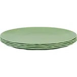 Plochý talíř Koziol CLUB PLATE 260, 4 kusů Barva: zelený