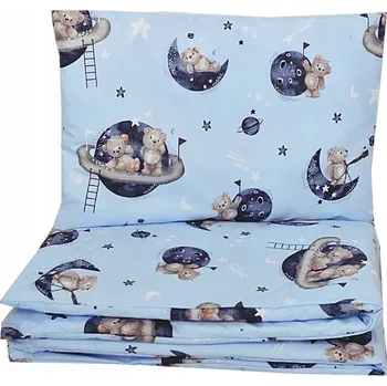 Povlečení POVLEČENÍ 2DÍLNÉ 135X100 DO POSTÝLKY 140X70 PRO DĚTI BAVLNA SADA POVLEČENÍ