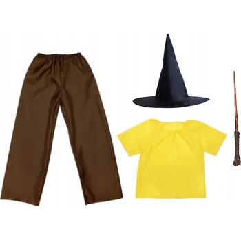 Karnevalový kostým KOSTÝM HARRY POTTER MRMIMOR HRDODĚLKA (HUFFLEPUFF) 134-140 4 díly