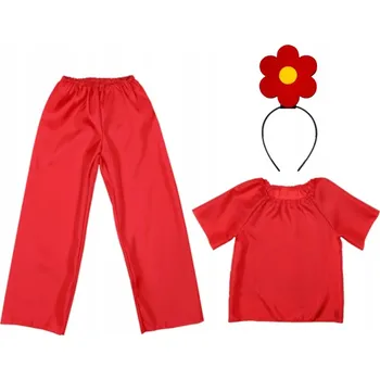 Karnevalový kostým KOSTÝM KVĚTINOVÝ KOSTÝM PÁN JARO DEN JARO PODNÍ ČELENKA 98-110 4el