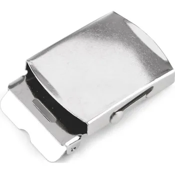 Kovová spona na opasek průvlek 40 mm - nikl (5 ks)
