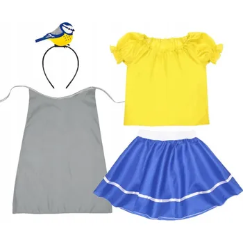 Karnevalový kostým KOSTÝM SIKORKA KOSTÝM PTÁČEK PŘEVLEK BAL JARO ČELENKA 98-110 5el