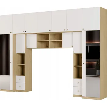 Komoda Bílá Koupelnová Sestava Sena 334/240, Deska 18mm, 2 Zrcadla, Dub Baltic Dune/Bílá