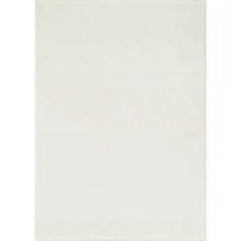 Koberec Koberec AGRA 80x150 s třásněmi, smyčkový vzor, moderní, elegantní, krémový v1