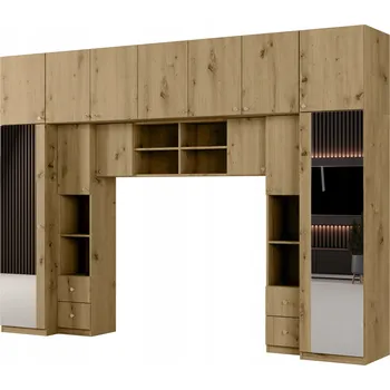 Komoda Ložnice Sena 334/240 Deska 18mm Velká Sestava 2 Zrcadla Dub Artisan