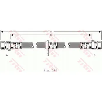 Brzdová hadice TRW PHA367 Brzdová hadice