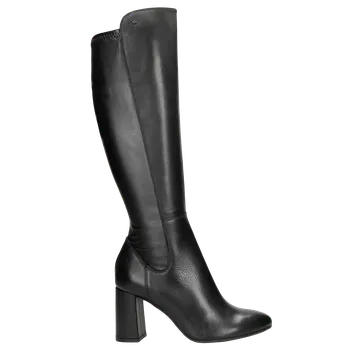 Dámská obuv Černé Dámské Kozačky Na Vysokém Podpatku Wojas 7102251 39