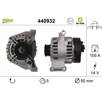 Alternátor Generátor VALEO 440932