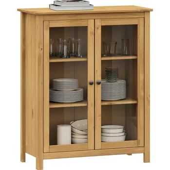 Komoda Vitrína 2 dveře TORINO vosk 8061V