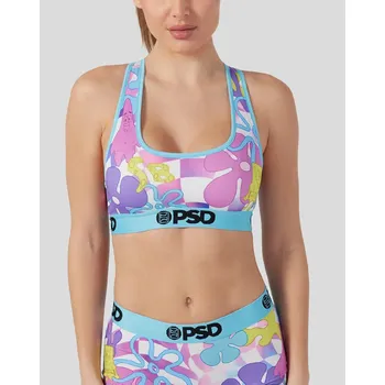 Souprava dámského spodního prádla PSD Spongebob Squarepants Neon Check Women Sports Bra Velikost: XS
