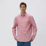 Reserved - Kostkovaná košile comfort fit - pudrově růžová - 696IE-39P - 696IE-39P-S