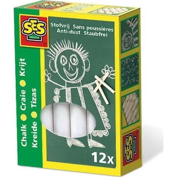 Kresba SES Bílé křídy 12 ks