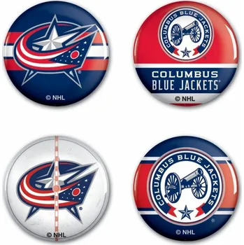 Kšiltovka WinCraft Sada Columbus Blue Jackets NHL Button 4 Pack
