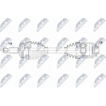 Poloosa kola Hnací hřídel - poloosa NTY NPW-KA-412