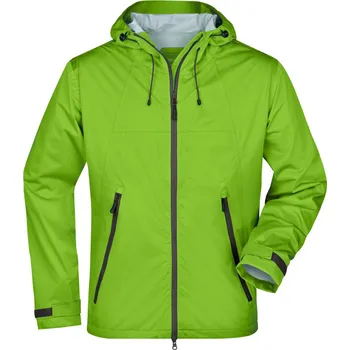 Pánská vesta Daiber Pánská softshell bunda Outdoor Jacket JN1098 Barva: Zelená jarní - Šedá iron, Velikost: L