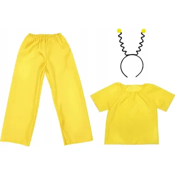 Karnevalový kostým KOSTÝM VČELKA SADA ZVÍŘÁTKA JARNÍ GUCIO ČELENKA KALHOTY 134-140 3 díly